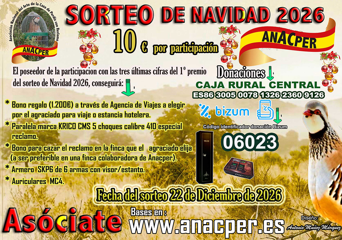 Sorteo de Navidad Anacper 2026