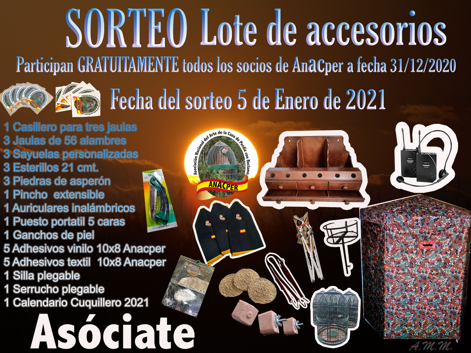 Sorteo gratuito de Lote de Accesorios para  socios de Anacper